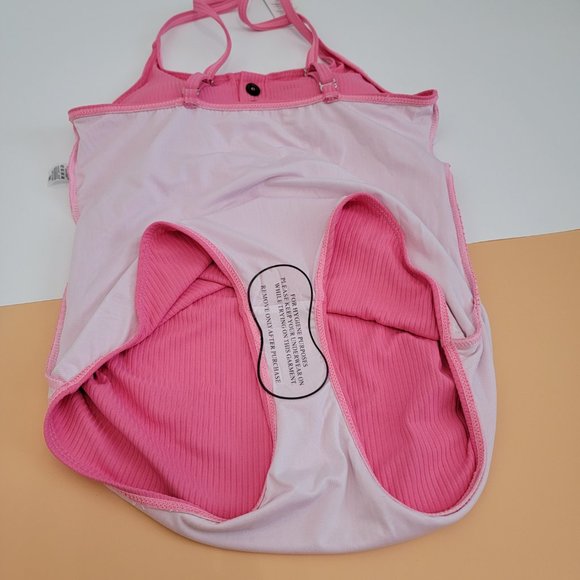 Summer Mae Maternity Swimsuit One Piece Bathing Suit Button Neck Cross Back NWT - Picture 12 of 13